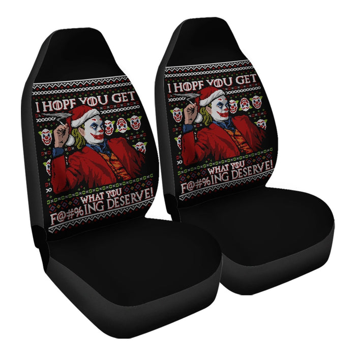 joker_ugly_sweater_2019 Car Seat Covers - One size