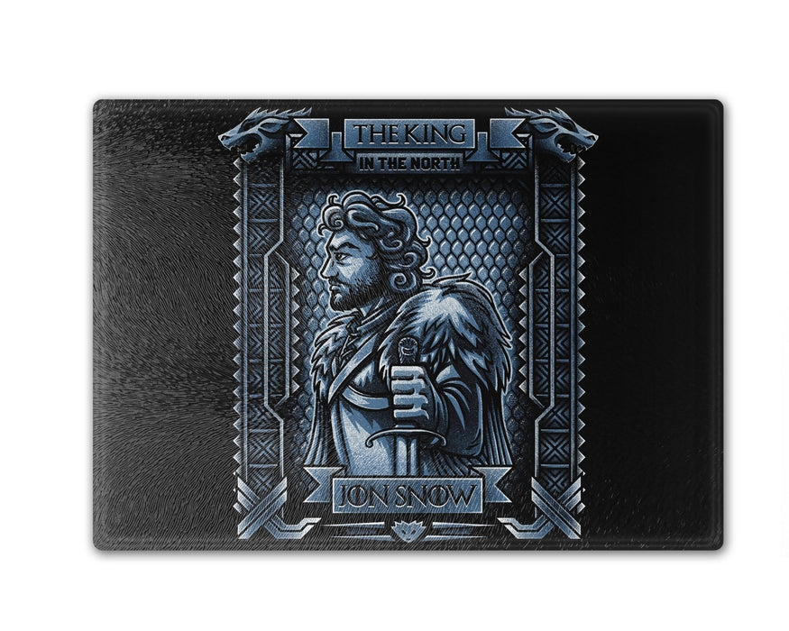 Jon Snow King In The North Blue Cutting Board