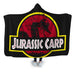 Jurassic Carp Hooded Blanket - Adult / Premium Sherpa