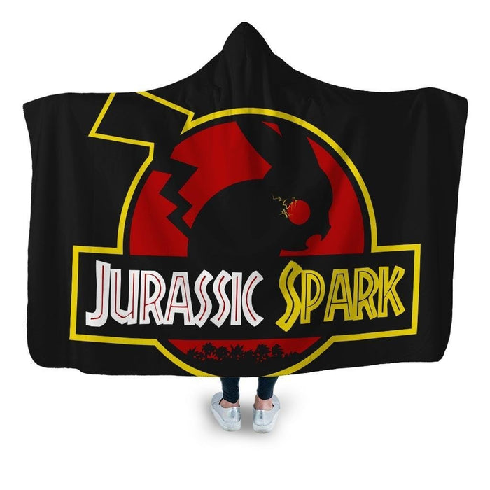 Jurassic Spark Hooded Blanket - Adult / Premium Sherpa