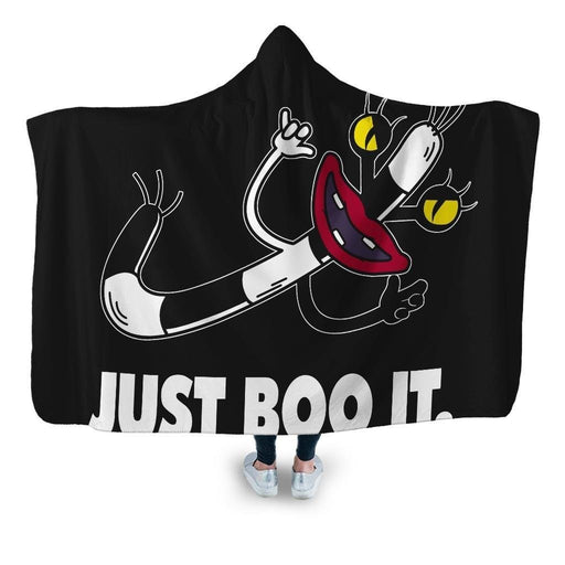 Just Boo It Hooded Blanket - Adult / Premium Sherpa