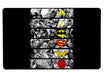Justice League Blocks Large Mouse Pad