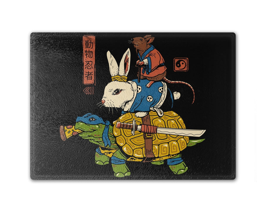 Kame Usagi And Ratto Ninjas Cutting Board