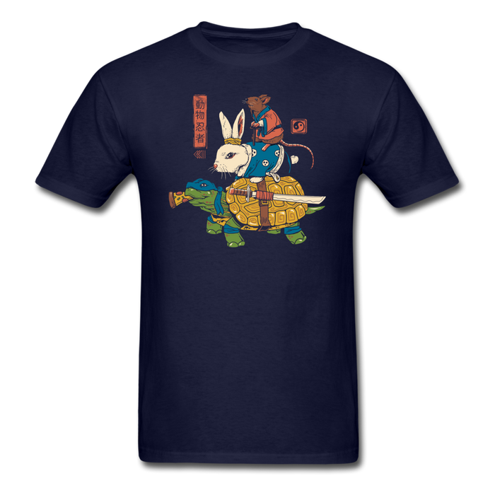 Kame Usagi And Ratto Ninjas Unisex Classic T-Shirt - navy / S