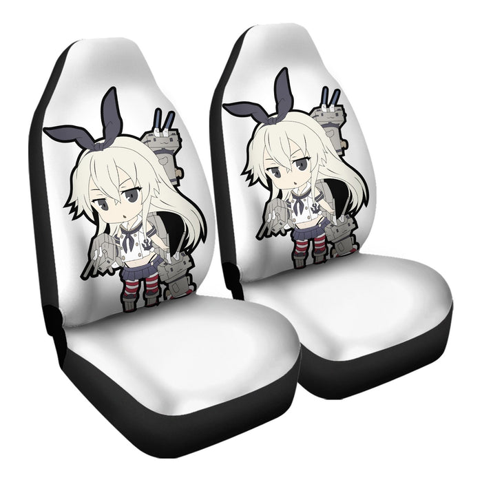 Kancolle Chibi 5 Car Seat Covers - One size