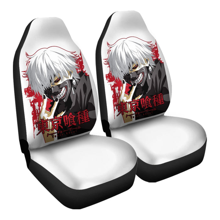 Kaneki Ghoul 2 Car Seat Covers - One size