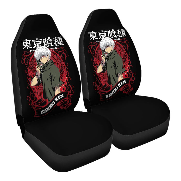 Kaneki Ghoul 4 Car Seat Covers - One size