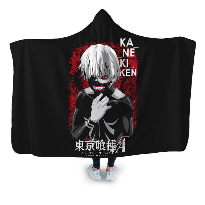 Kaneki Ghoul 6 Hooded Blanket - Adult / Premium Sherpa