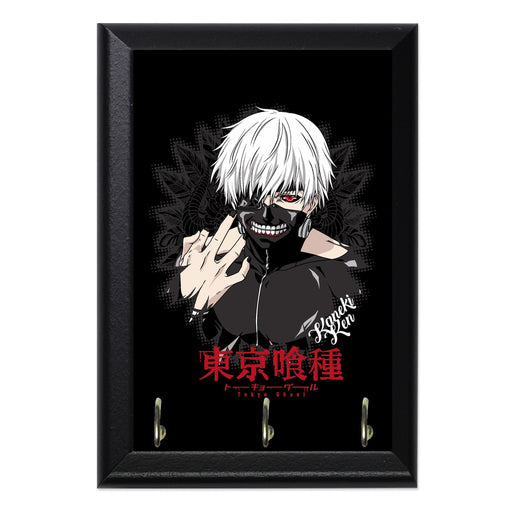 Kaneki Ghoul 7 Key Hanging Plaque - 8 x 6 / Yes