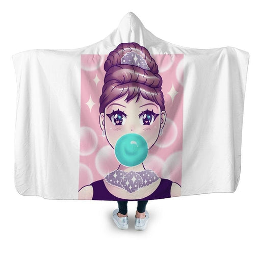 Kawaii Bubble Gum Hooded Blanket - Adult / Premium Sherpa