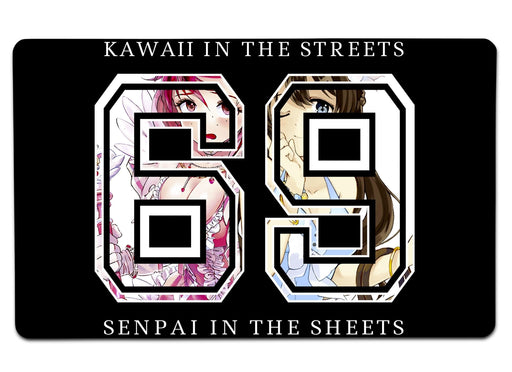 Kawaii In the Street Senpai The Sheets Large Mouse Pad