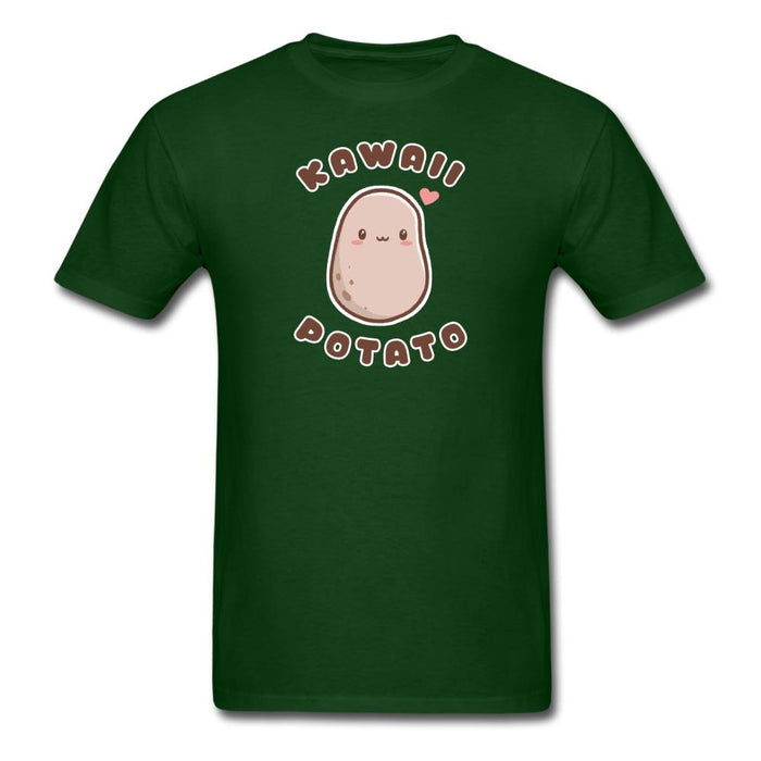 Kawaii Potato Unisex Classic T-Shirt - forest green / S