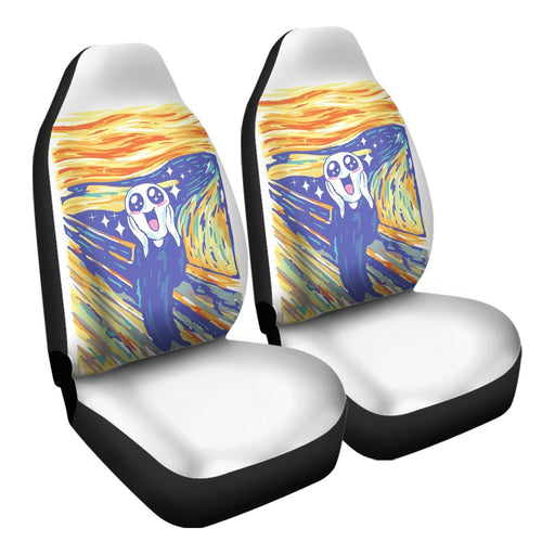 Kawaii Scream Car Seat Covers - One size