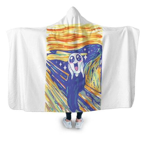 Kawaii Scream Hooded Blanket - Adult / Premium Sherpa