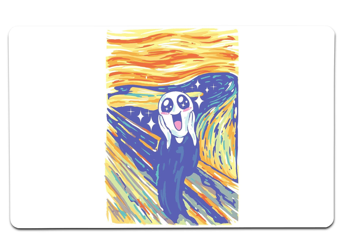 Kawaii Scream Large Mouse Pad - Large Mouse Pad | Nurd Tyme — Nurdtyme LLC