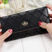 Kawaii Womens Clutch Wallet V2 - black wallet