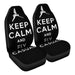 Keep Calm and Fly Casual Car Seat Covers - One size