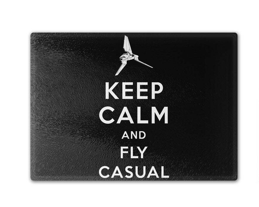 Keep Calm and Fly Casual Cutting Board