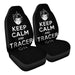 Keep Calm and Tracer on Car Seat Covers - One size