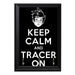 Keep Calm and Tracer on Key Hanging Wall Plaque - 8 x 6 / Yes