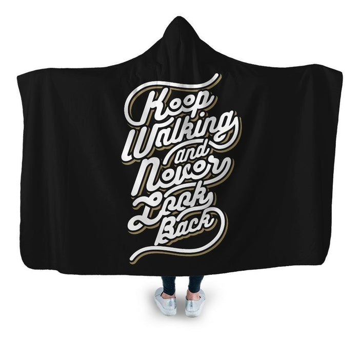 Keep Walking Hooded Blanket - Adult / Premium Sherpa