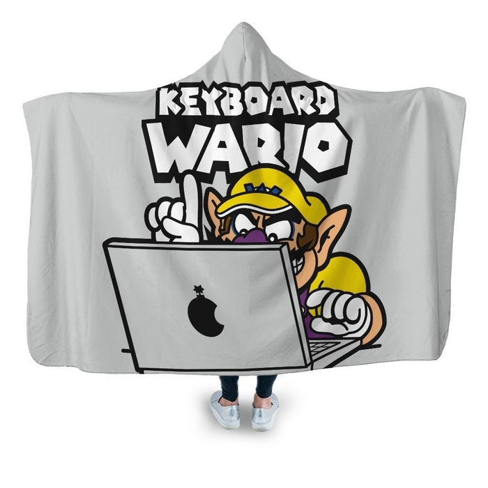 Keyboard Wario Hooded Blanket - Adult / Premium Sherpa