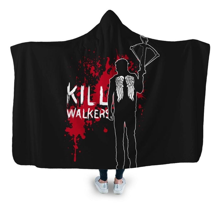 Kill Walkers Crossbow Hooded Blanket - Adult / Premium Sherpa
