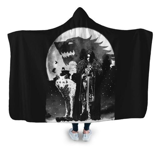 King In The North Hooded Blanket - Adult / Premium Sherpa