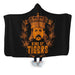 King of Tigers Hooded Blanket - Adult / Premium Sherpa