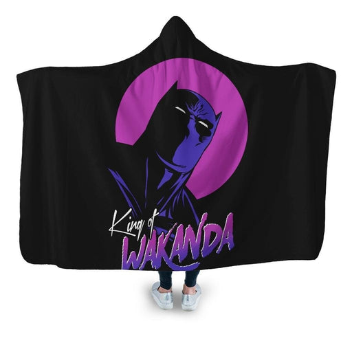 King Of Wakanda Hooded Blanket - Adult / Premium Sherpa