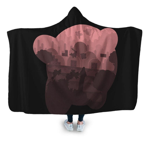 Kirby Silhouette Hooded Blanket - Adult / Premium Sherpa