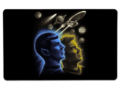 Kirk Spock Large Mouse Pad