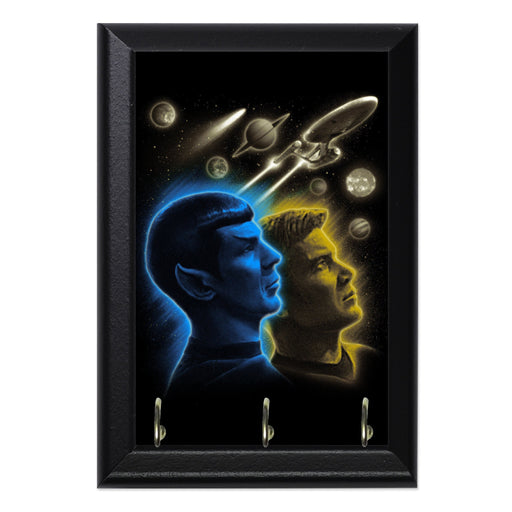 Kirk Spock Wall Plaque Key Holder - 8 x 6 / Yes