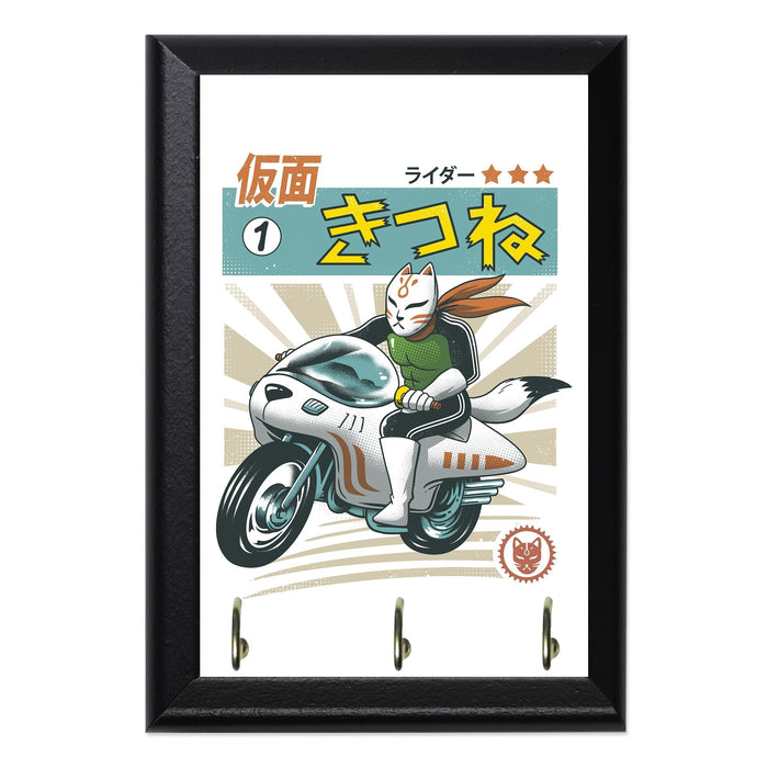 Kitsune Kamen Rider Wall Plaque Key Holder - 8 x 6 / Yes