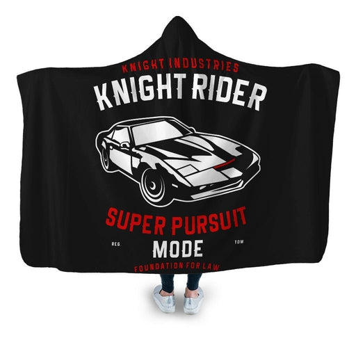 Knight Rider Hooded Blanket - Adult / Premium Sherpa