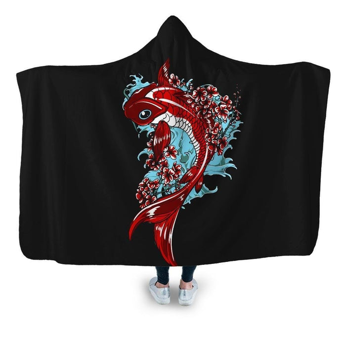 Koi Hooded Blanket - Adult / Premium Sherpa