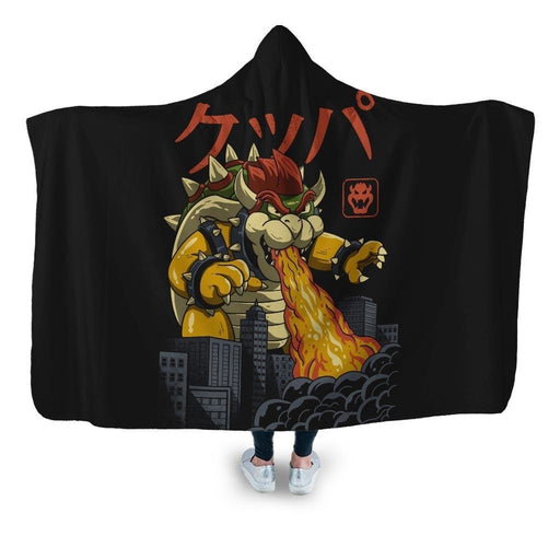 Koopa Kaiju Hooded Blanket - Adult / Premium Sherpa