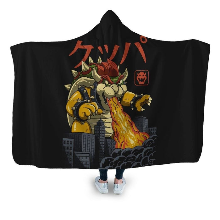 Koopa Kaiju Hooded Blanket - Adult / Premium Sherpa