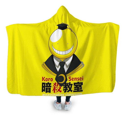 Koro Sensei Hooded Blanket - Adult / Premium Sherpa