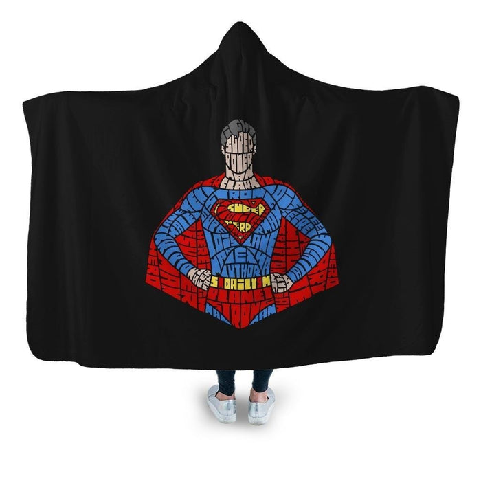 Kryptonian Hooded Blanket - Adult / Premium Sherpa