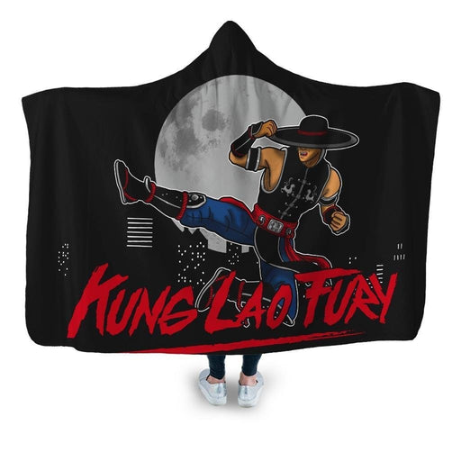 Kung Lao Fury Hooded Blanket - Adult / Premium Sherpa