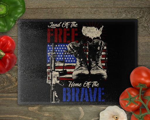 Land Of The Free Home Brave Color Cutting Board
