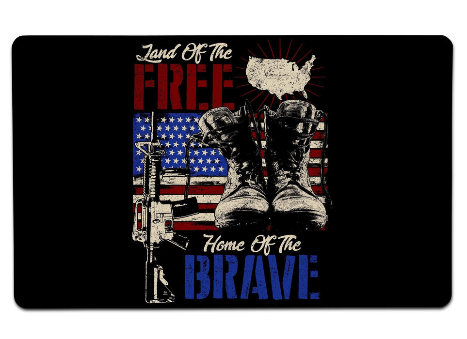 Land Of The Free Home Brave Color Large Mouse Pad