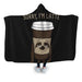 Latte Hooded Blanket - Adult / Premium Sherpa
