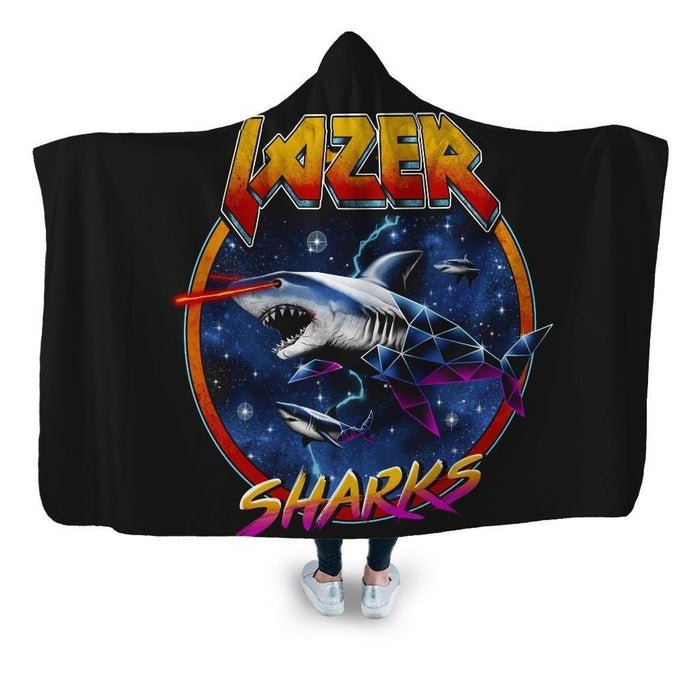 Lazer Shark Hooded Blanket - Adult / Premium Sherpa