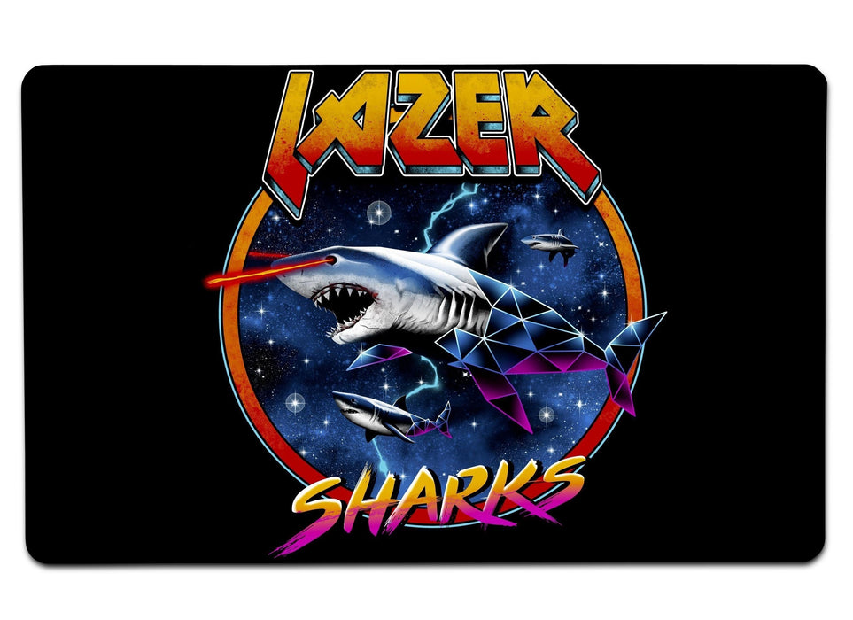 Lazer Shark Large Mouse Pad