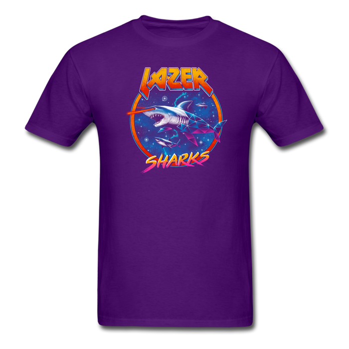 Lazer Shark Unisex Classic T-Shirt - purple / S