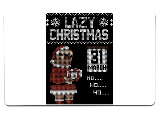 Lazy Christmas Large Mouse Pad