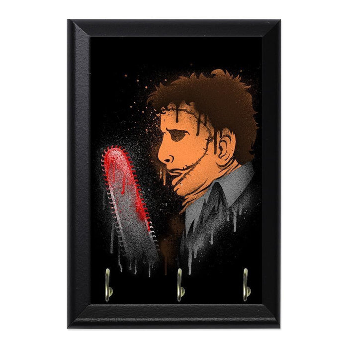 Leatherface Decorative Wall Plaque Key Holder Hanger - 8 x 6 / Yes