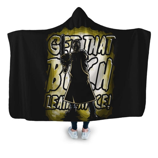 Leatherface Silhouette Hooded Blanket - Adult / Premium Sherpa